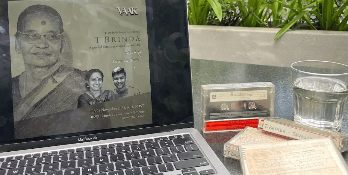 digitising casettes for T Brinda Listening Session