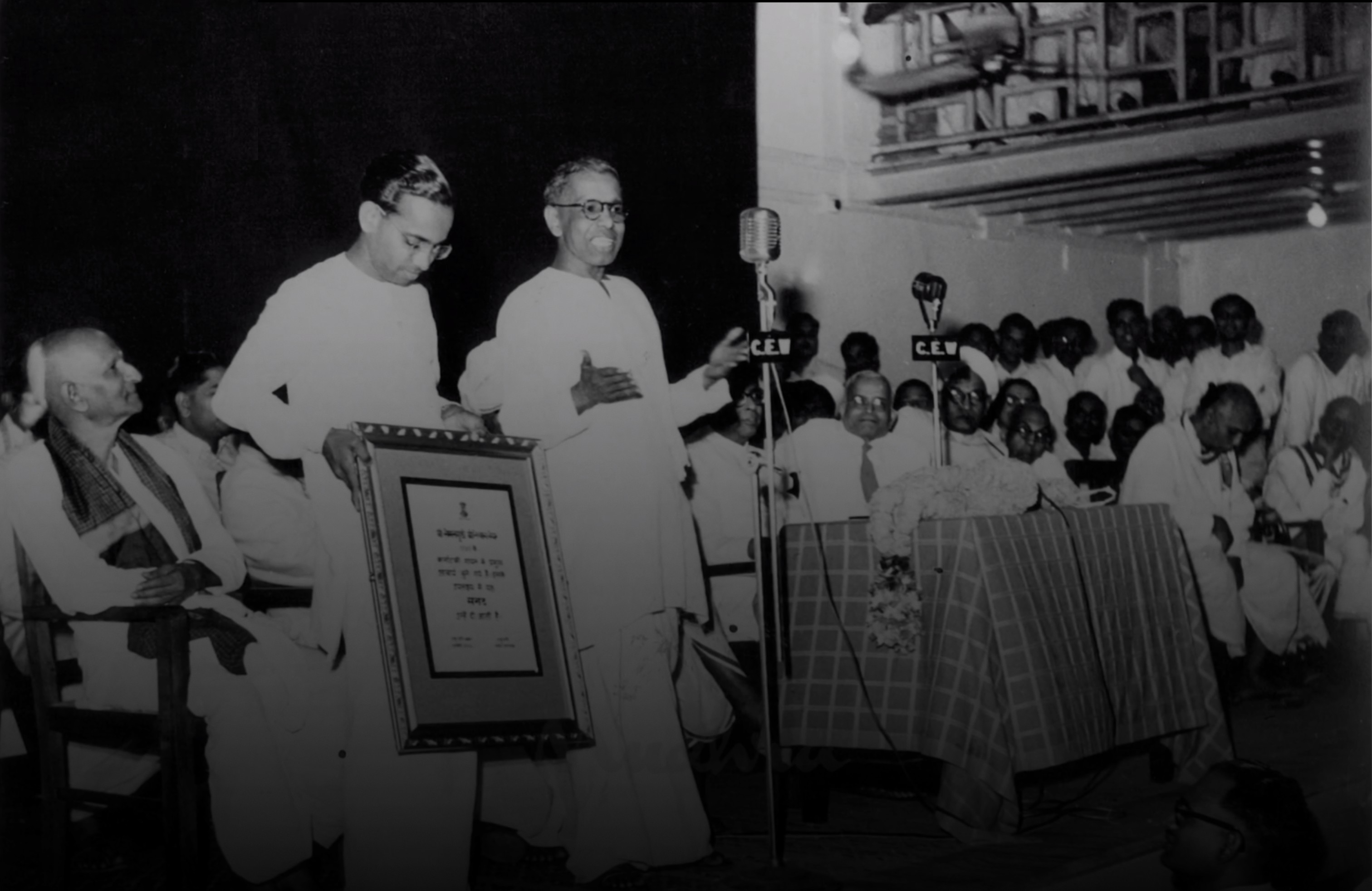 Kalki Krishnamurthy addressing the sadas in madras music academy